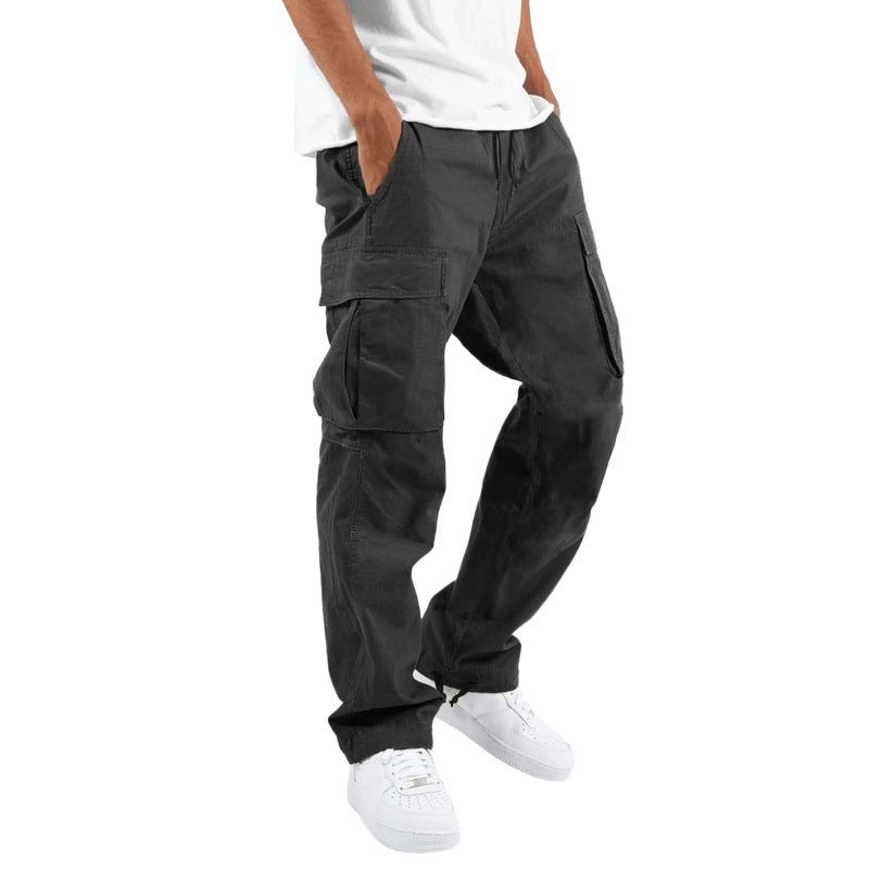 Men's Trade Drawstring Multi-Pocket Casual Trousers - Utility Cargo Pants