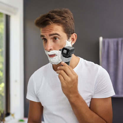 Electric Foil Face Shaver 5-Blade Electric Razor For Men Wet & Dry Jawline Beard Trimmer Precision Sideburn Shavers IPX6 Waterproof With LED Display Cleaning Brushes - DropOnline.co