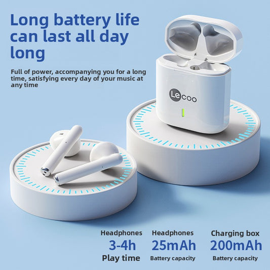 Long-Life Bluetooth Earpiece - Professional Noise Reduction Headset