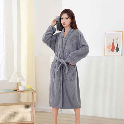 Coral Fleece Bath Towel Plus-sized Water-absorbing Quick-drying