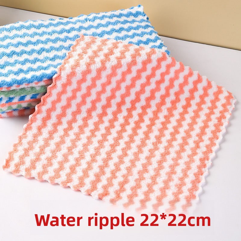 Thickened Edge-Locking Dishcloth