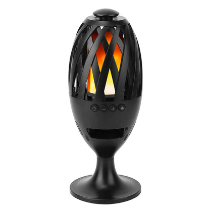 1Pc LED Flame Speakers Torch Wireless Speaker Waterproof Stereo Bass Speaker Outdoor Light-Up Speaker Atmosphere LED Flickers Night Light Patio Stake Lights Lantern For Party Camping - DropOnline.co
