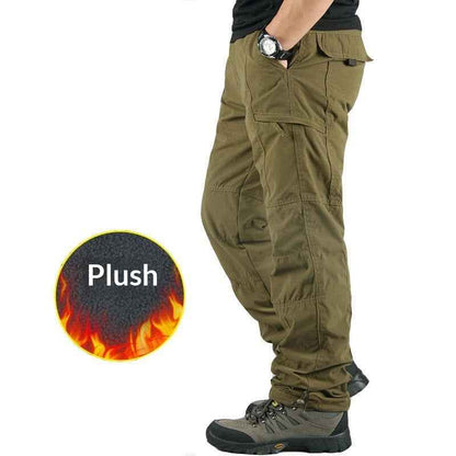 Thickened Warm Men's Windproof And Waterproof Cotton Pants