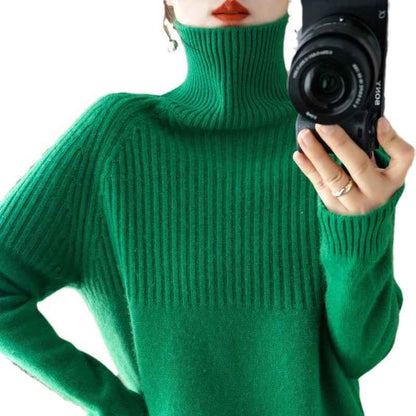 Loose High-neck Sweater Base Layer For Women
