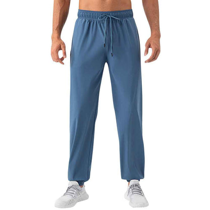 Men's Nylon Track Pants - Quick-Drying Loose Fit Athletic Pants