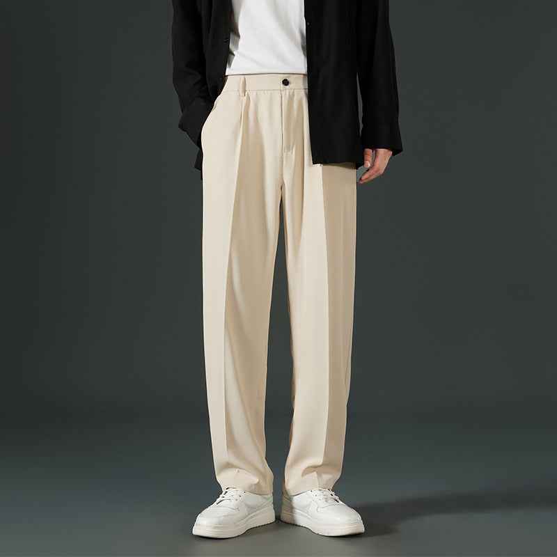 Autumn Casual Versatile Loose Fleece-lined Casual Pants For Men