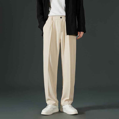 Autumn Casual Versatile Loose Fleece-lined Casual Pants For Men