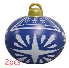 Giant Inflatable Christmas Ball 60cm - PVC Outdoor Ornament Decoration for Tree & Yard