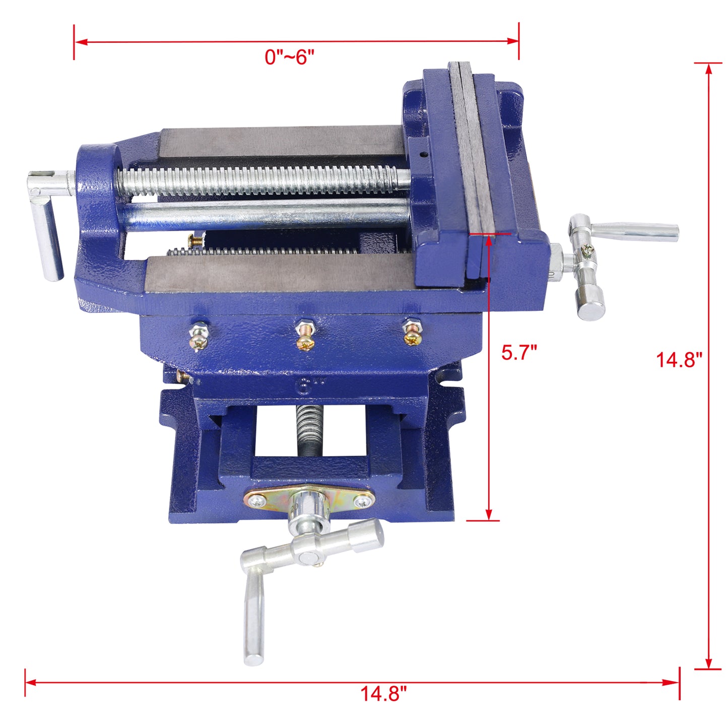 Cross Slide Vise, Drill Press Vise 6inch,drill Press Metal Milling 2 Way X-Y ,benchtop Wood Working Clamp Machine