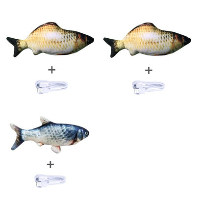 Without Cat Nip Version - Electric Jumping Fish Simulation Electric Fish Toy - DropOnline.co