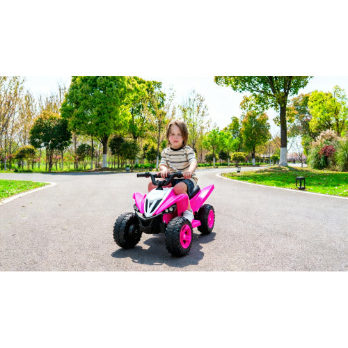 Kids Electric Car For 3-6 Years, Dual Motor 12V4.5AH Battery Powered Ride On Toy With Bluetooth Music, LED Lights, 2 Speed Modes, Forward Backward - Blue Pink, Toddler First Car Gift