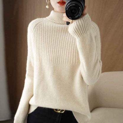 Loose High-neck Sweater Base Layer For Women