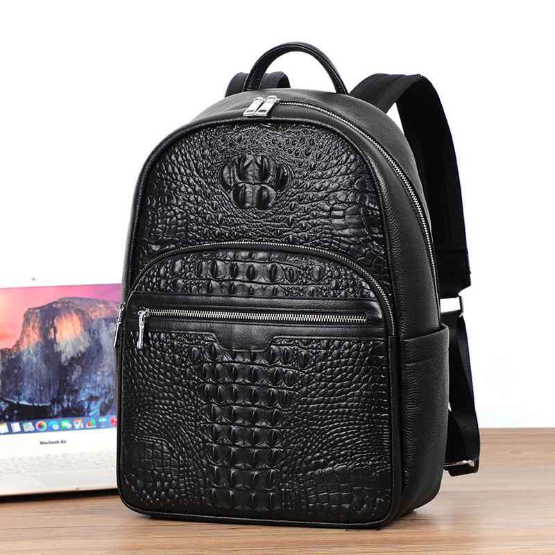 Backpack Fashion Travel Men's Leather Backpack