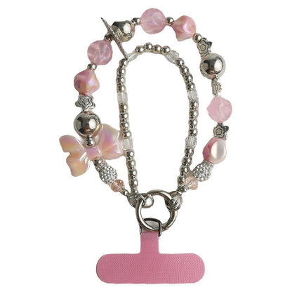 Women's Double Chain Feather Short Cellphone Chain - DropOnline.co