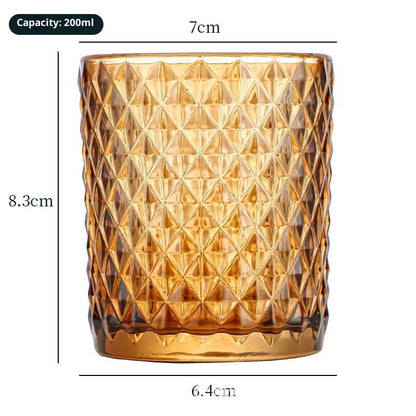 Colorful Home Decoration Glass Windproof Candles Glass Cup