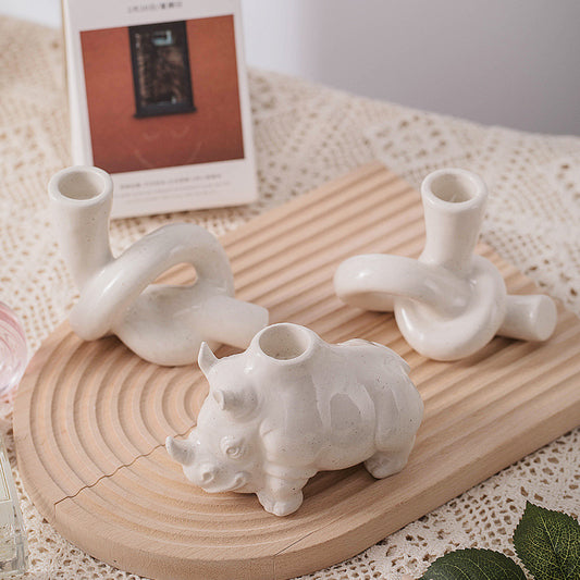 Premium Creative Ceramic Incense Candle Table - Handmade Home Decoration