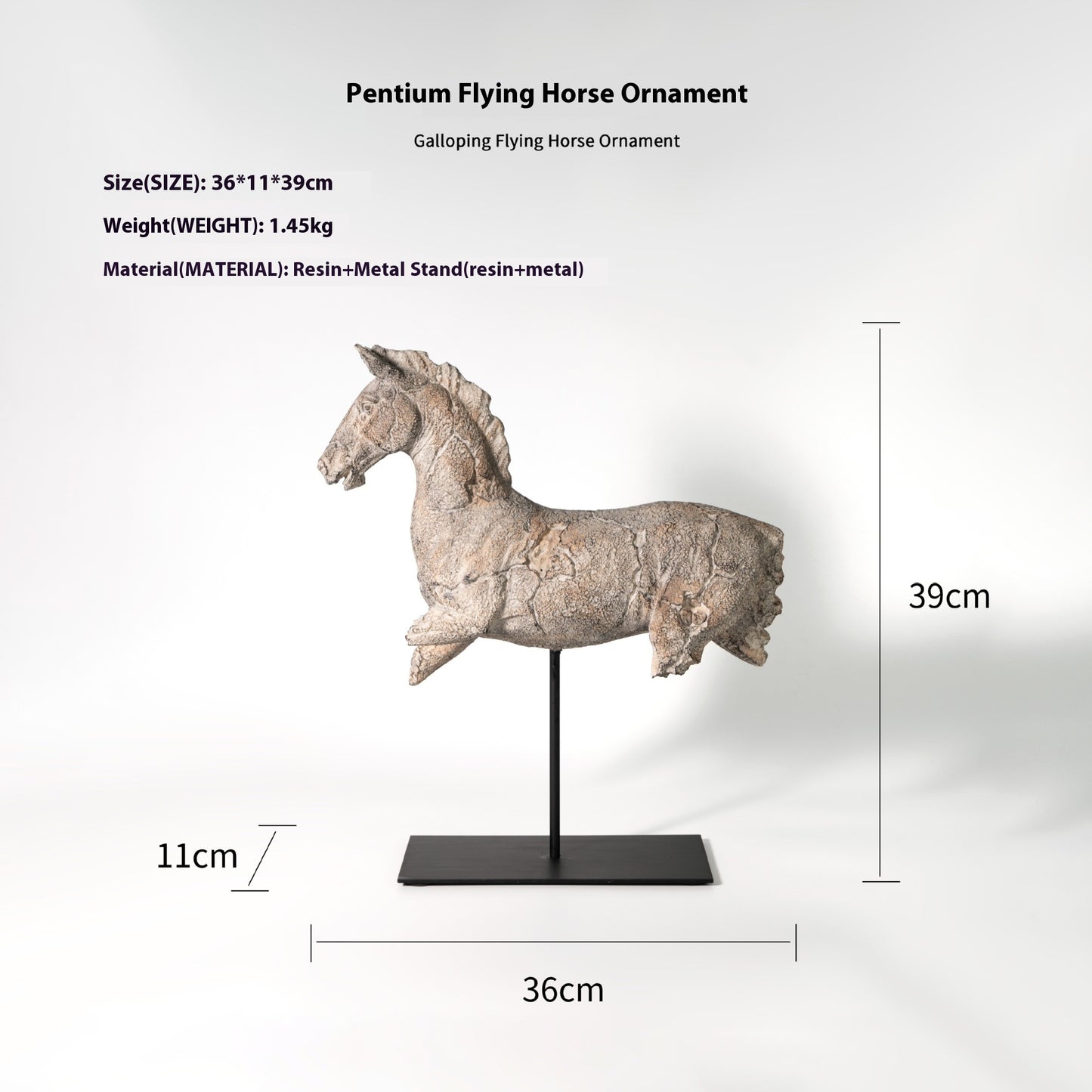 Silent Horse Sculpture Creative Decoration Table Decorations