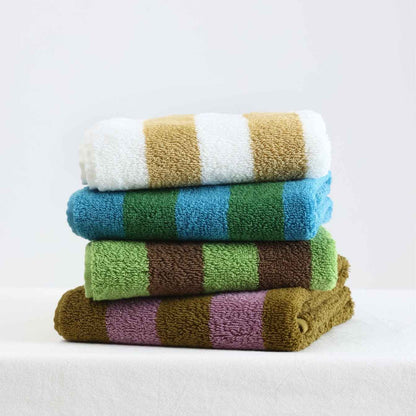 Mori Pinstripe Retro Style Cotton Towel