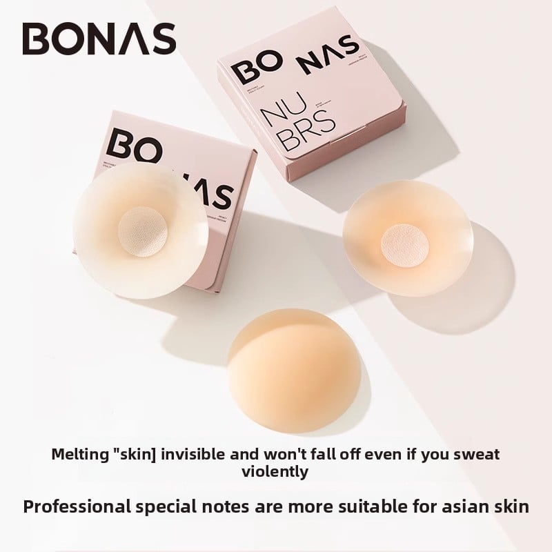 Bones Ultra-thin Silicone Breast Sticker Women's Anti-sagging Breast Sticker Small Chest Anti-running Light Sticker Anti-bump Nipple Sticker