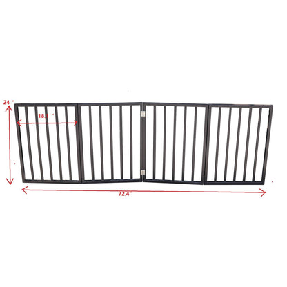 Pet Gate - Dog Gate For Doorways,Stairs Or House-standing, Folding - DropOnline.co