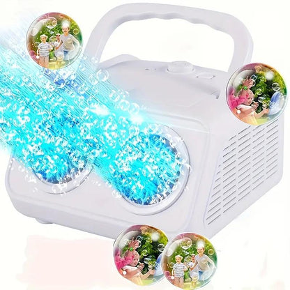 New Automatic Bubble Machine With Upgraded Bubble Blower, Suitable For Children, Indoor And Outdoor Birthday Parties, Bubble Wands, Bubble Guns, Automatic Bubble Guns, Flower Bubble Machine.