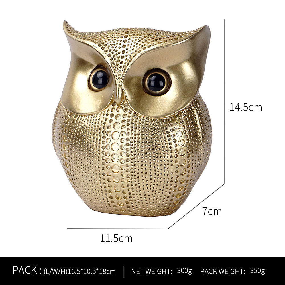 Premium Owl Resin Craft Decoration - Elegant Home Soft Decoration