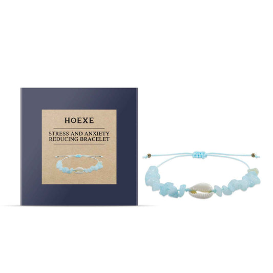 Aquamarine Crystal Fragment Bracelet Simple Portable Fresh Sea Blue Shell Bracelet With 100 Accessories