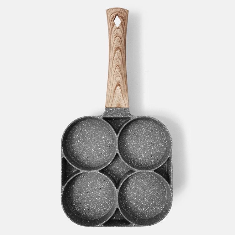 3-in-1 Breakfast Pan - Mini Burger Maker with Maifan Stone Non-Stick