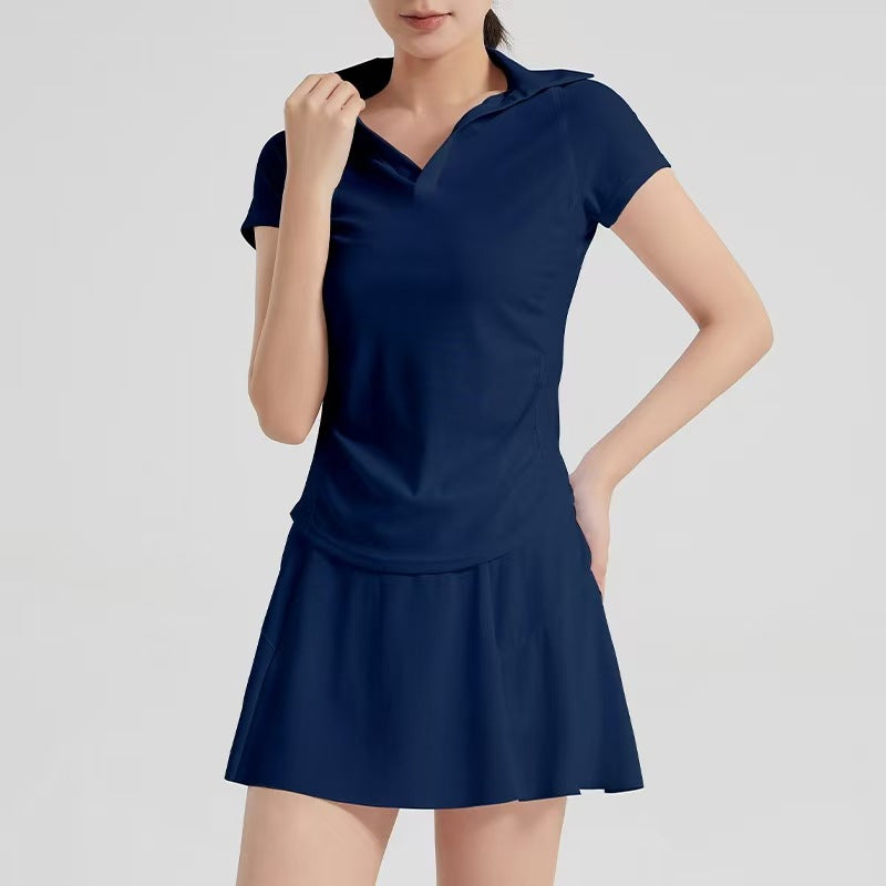 Women's Lightweight Yoga Tennis Skirt - Breathable Sports Suit