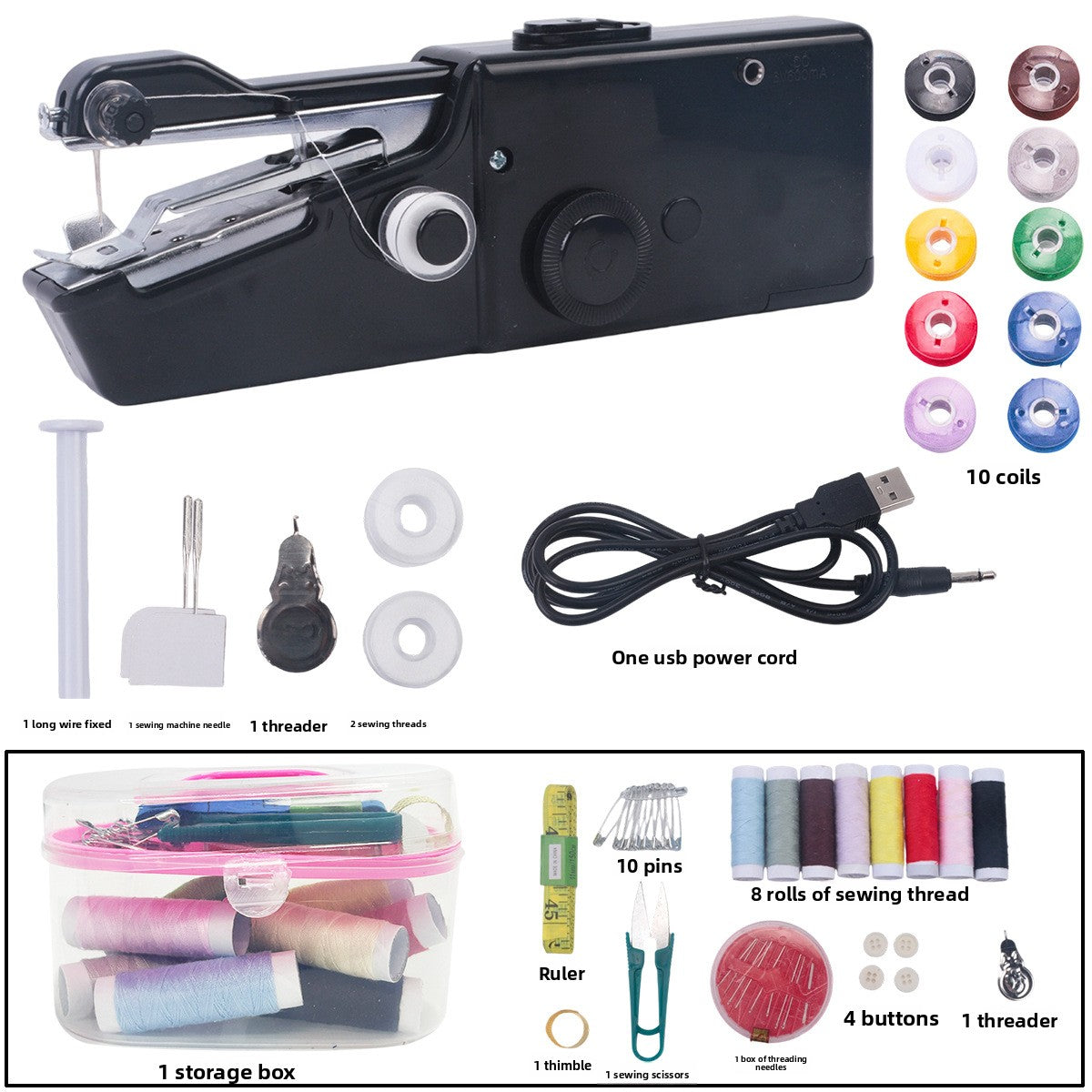 Handheld Portable Sewing Machine - Compact Stitching Tool