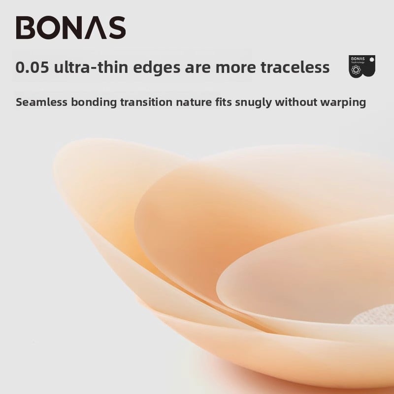 Bones Ultra-thin Silicone Breast Sticker Women's Anti-sagging Breast Sticker Small Chest Anti-running Light Sticker Anti-bump Nipple Sticker