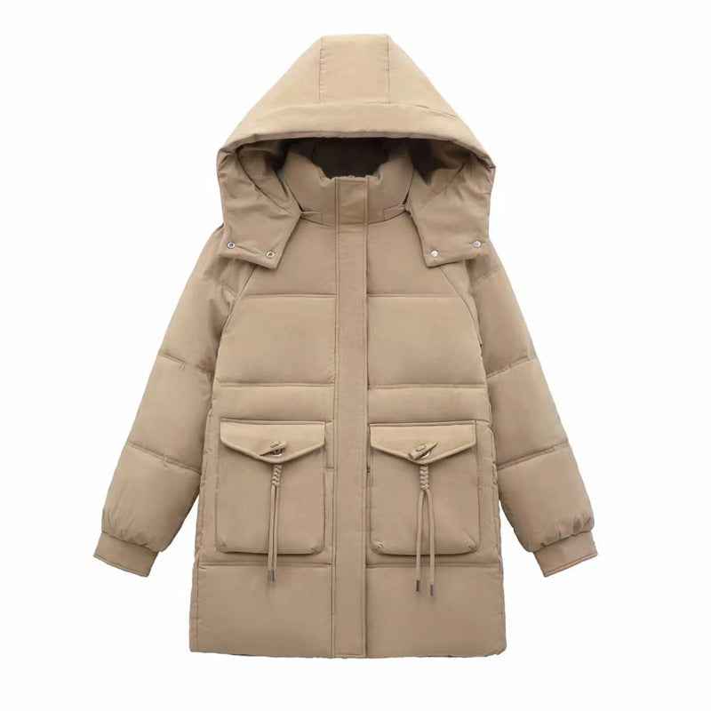 New Women's Winter Korean-style Cotton Coat Thick Mid-length