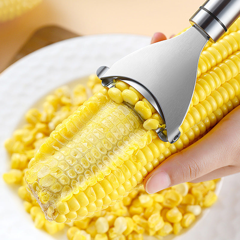 Professional 304 Stainless Steel Corn Peeler & Thresher - Multi-Function Kitchen Tool