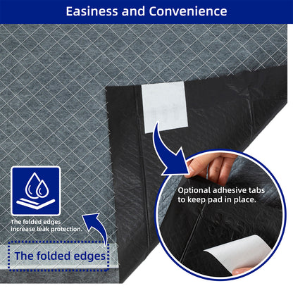 PETMARVEL Disposable Charcoal Puppy Pads Odor Control 24x24 Inches - DropOnline.co