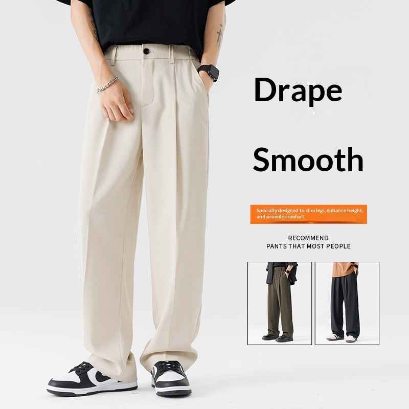 Autumn Casual Versatile Loose Fleece-lined Casual Pants For Men