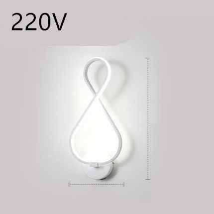led wall lamp nordic minimalist bedroom bedside lamp