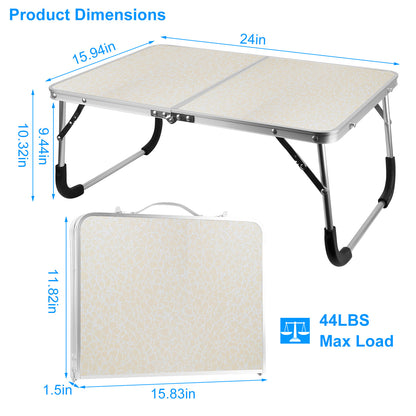 1Pc Foldable Laptop Table Notebook Bed Desk Breakfast Reading Writing Lap Tray For Sofa Couch Floor Dormitory - DropOnline.co