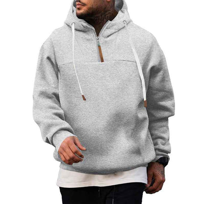 Men's Zip-up Hooded Sweatshirt New Style For Autumn And Winter