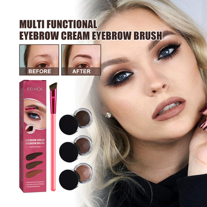 EELHOE Multi-functional Eyebrow Brush Set For Filling, Shaping, And Coloring Smooth Eyebrows Makeup Kit - DropOnline.co