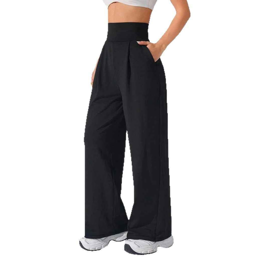 Ladies' Slimming High-Waisted Straight Pants