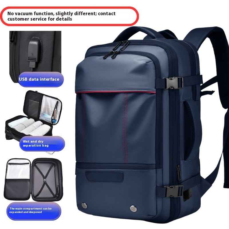 Large Capacity Expansion Multifunctional Men's Compression Backpack