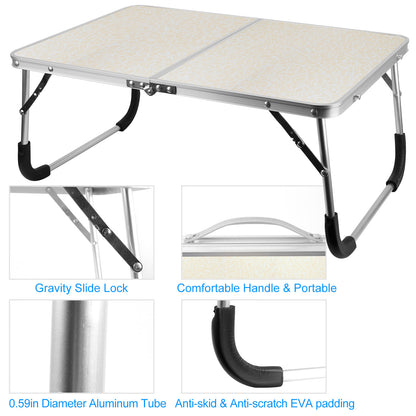 1Pc Foldable Laptop Table Notebook Bed Desk Breakfast Reading Writing Lap Tray For Sofa Couch Floor Dormitory - DropOnline.co