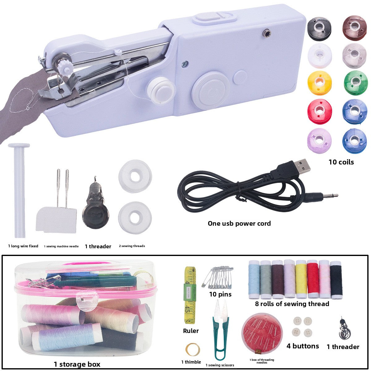 Handheld Portable Sewing Machine - Compact Stitching Tool