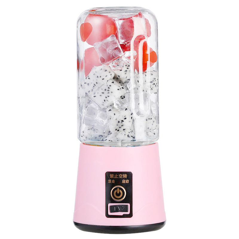 Portable USB Rechargeable Mini Juicer Cup - 400ml Personal Blender for Smoothies & Shakes