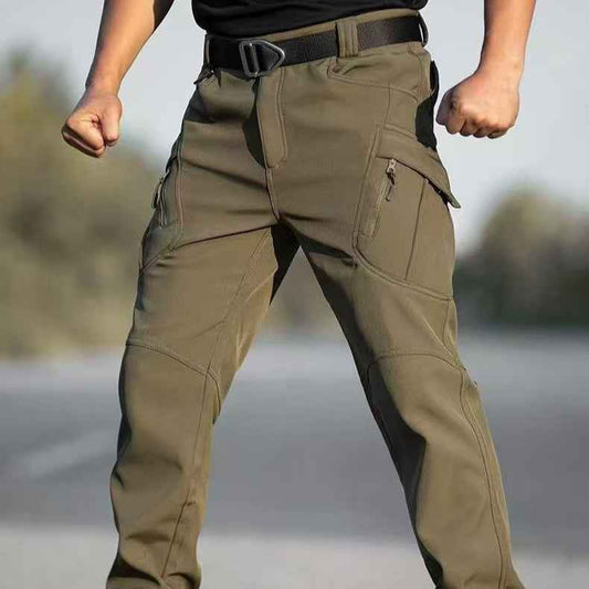 Outdoor Tactical Fleece Warm X9 Men's Fleece-Lined Casual Pants