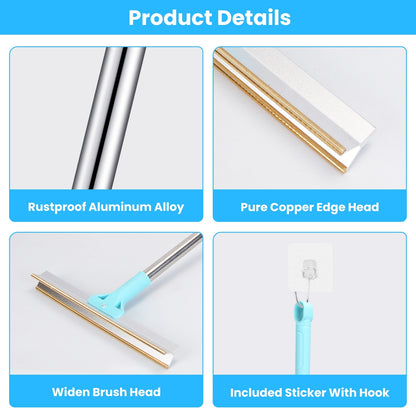 1Pc Pet Hair Removal Rake With 54.33in Adjustable Telescopic Rod Multi-Fabric Dog Cat Hair Scraper Lint Shaver For Carpet Rug Clothes Couch - DropOnline.co