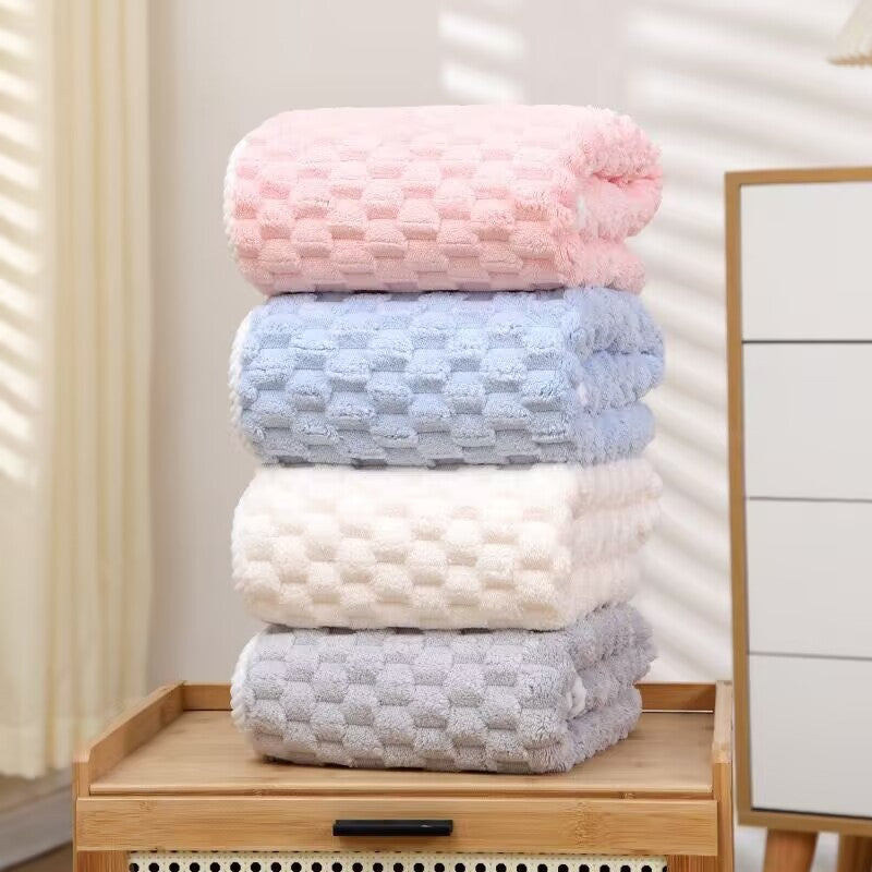 Coral Fleece Household Soft Absorbent Cloud Fleece Bath Towel