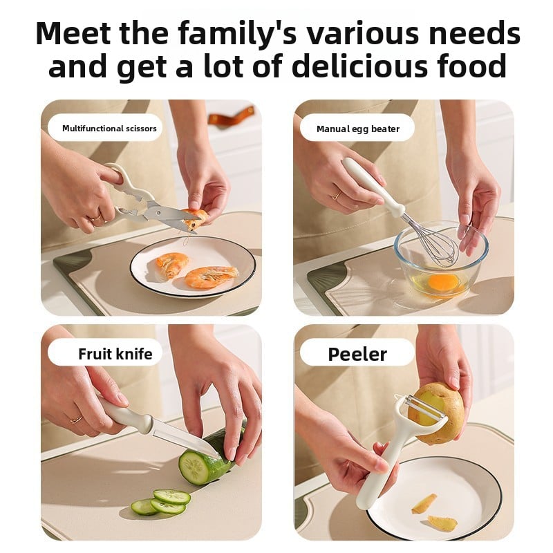 6-Piece Kitchen Tool Set - Essential Baby Food Prep & Multi-Function Utensils