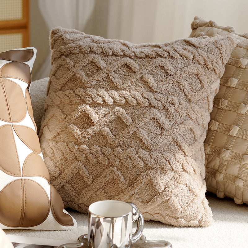 Retro Knotted Pillow Cushion - Vintage Style Decorative Throw Pillow