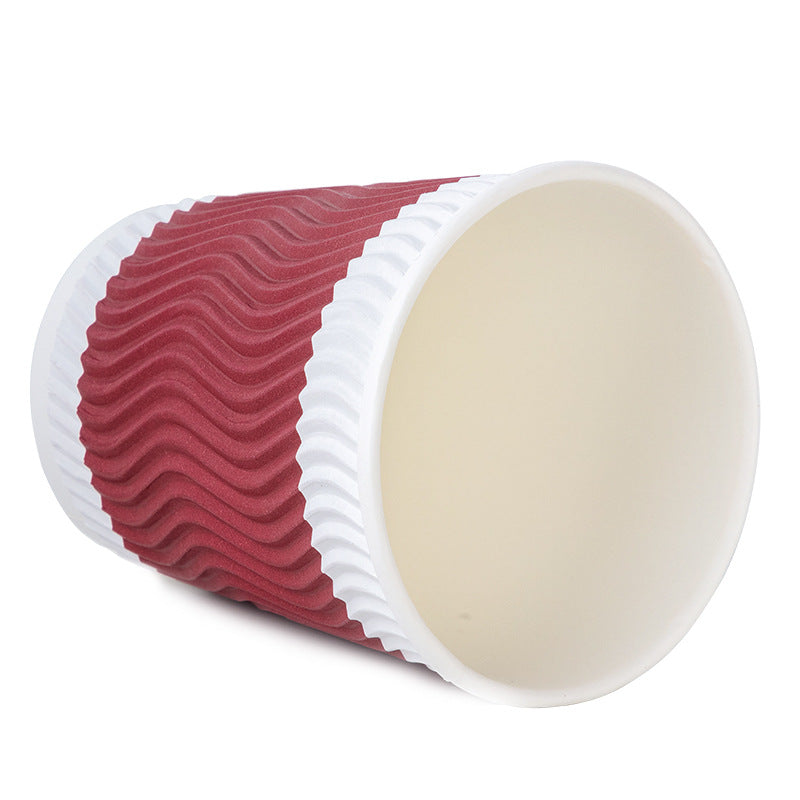 Insulated Double-Layer Coffee Cups - Heat-Resistant Disposable Cups